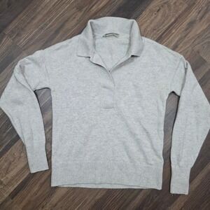 EVERLANE Cashmere Collar Sweater Light tan XXS minimalist luxury Softgirl Scandi